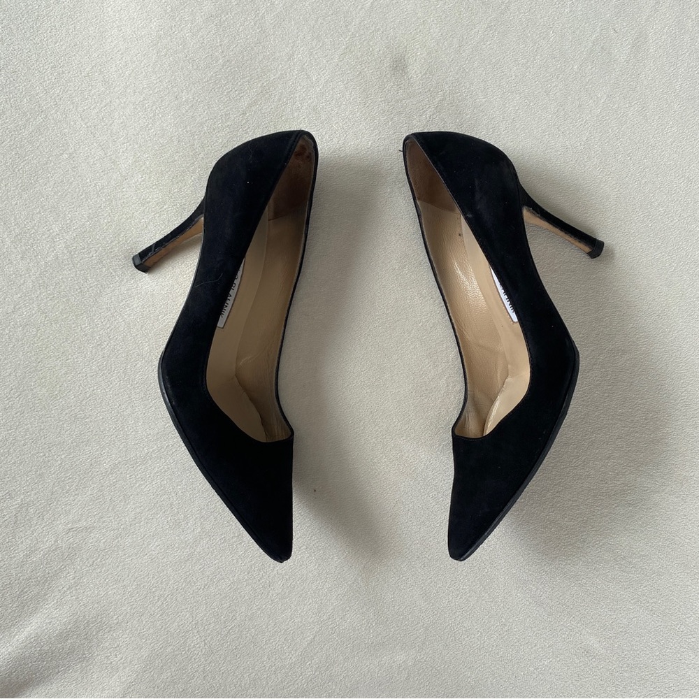 Manolo Blahnik Black Heels - Picture 5 of 8